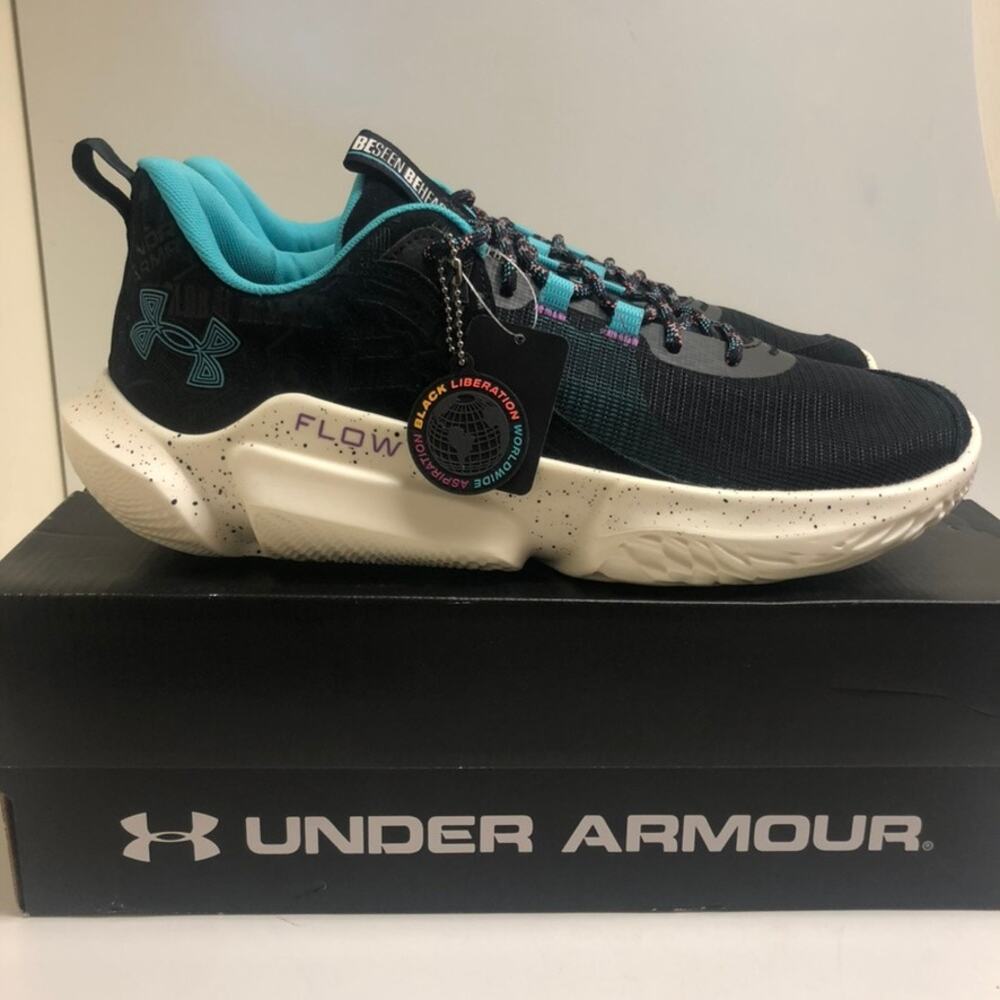 NIB RARE Under Armour Curry Flow Futr X 2 Black History Month Men's Size 14